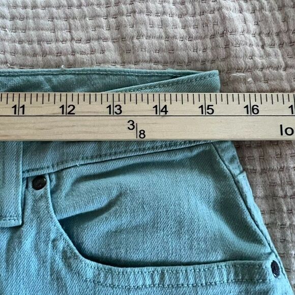 L.L. Bean Womens Jean Skirt Size 8 Green Favorite FIt  Denim Stretch Classic - Picture 7 of 13